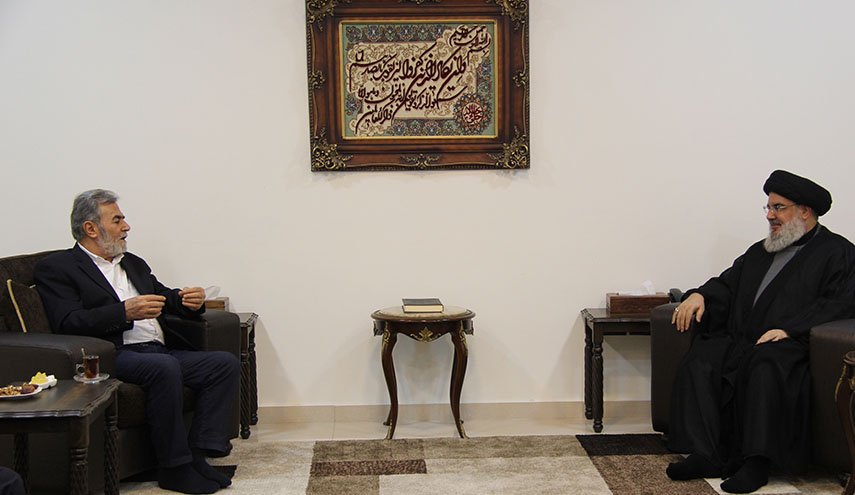 السيد نصرالله يستعرض مع نخالة ‏الأحداث الأخيرة في غزة والضفة