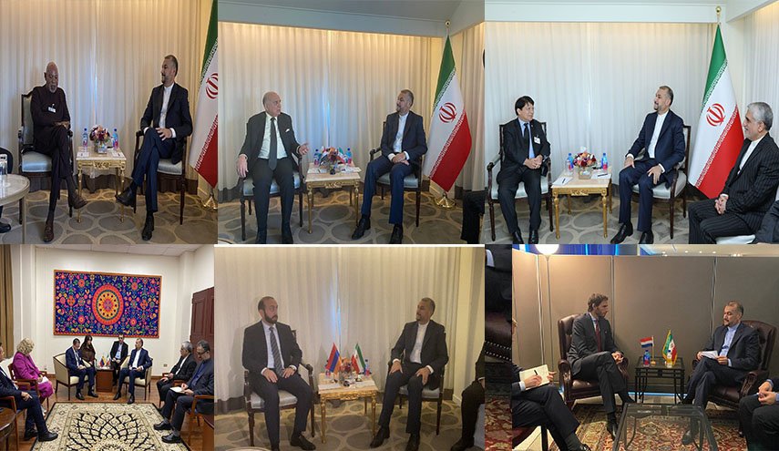 أمير عبداللهيان يبحث مع نظرائه أهم القضايا الساخنة على الصعيد الاقليمي والدولي