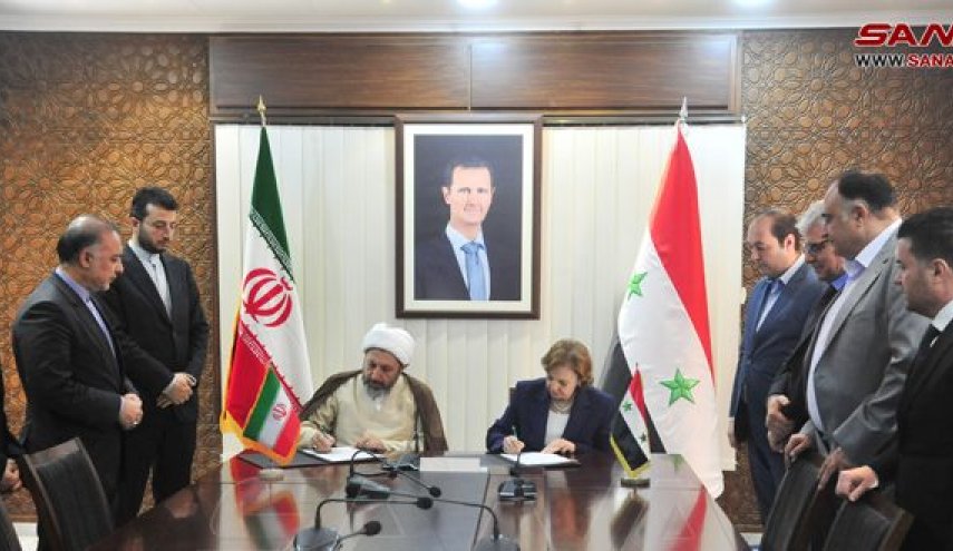 سوريا وإيران توقعان مذكرة تفاهم للتعاون الثقافي