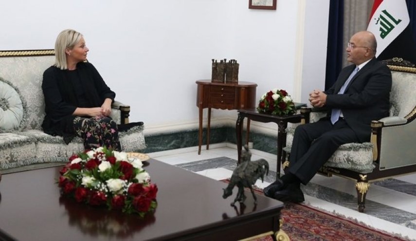 دیدار نماینده سازمان ملل با «برهم صالح» و تأکید بر گفت‌وگو در عراق