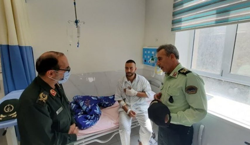 مسؤول المضحين في القوات المسلحة يتفقد جرحى المدافعين عن الامن