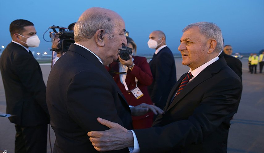 رئيس جمهورية العراق يصل إلى الجزائر