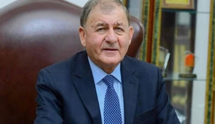 رئیس جمهور عراق: حامی تشکیل کشور فلسطین به پایتختی قدس هستیم