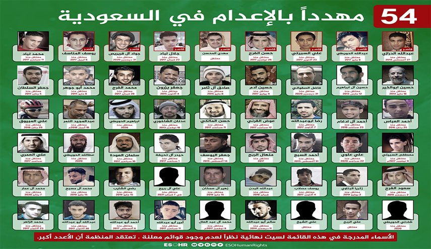 ٥٤ مهددا بالاعدام في السعودية