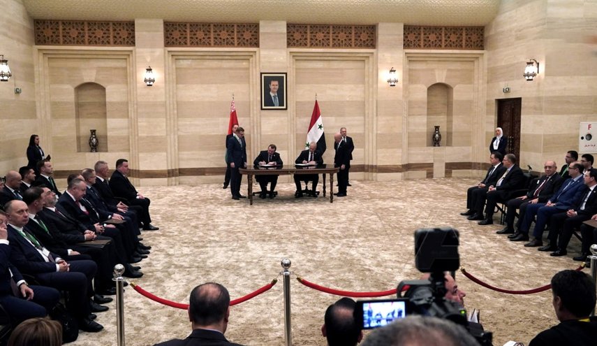 سوريا وبيلاروس توقعان 6 اتفاقيات في مجالات عدة