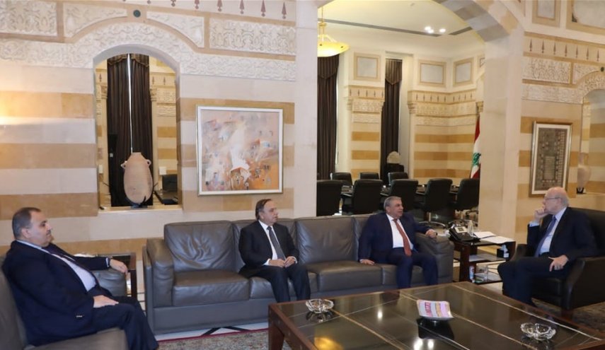 ميقاتي والسنافي يناقشان امكانية اعادة اعمار لبنان والدول العربية

