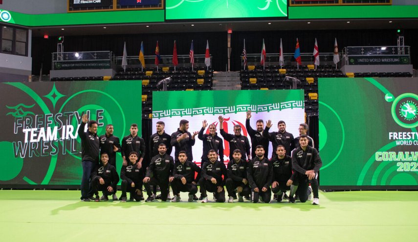 المنتخب الايراني للمصارعة الحرة وصيف بطولة كاس العالم