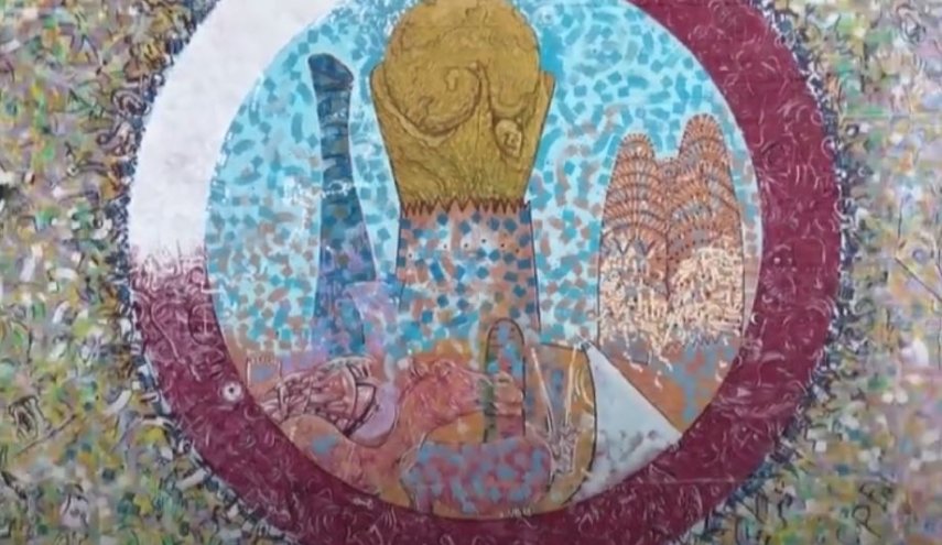 أكبر لوحة إيرانية تحطم الرقم القياسي 
