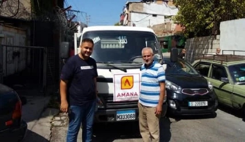 حزب الله يواصل تسليم هبة المازوت لصيدا في جنوب لبنان
