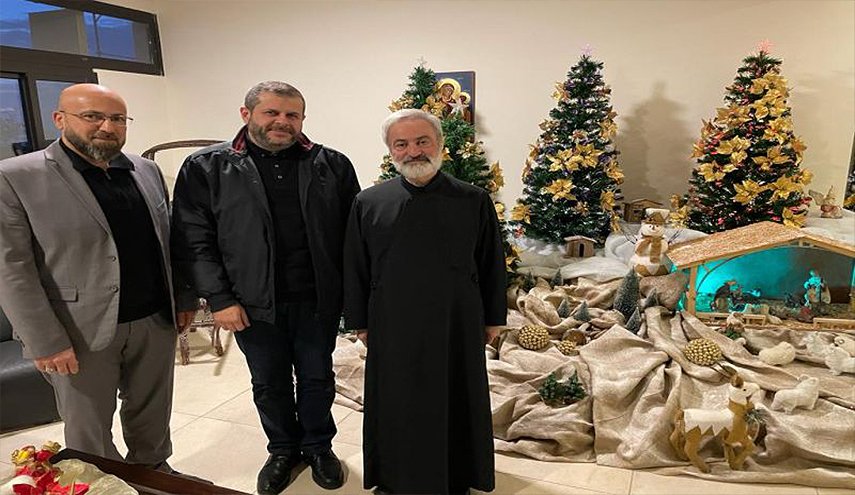 وفد لحزب الله يجول على فعاليات مسيحية في صيدا والجوار مهنئا بالميلاد