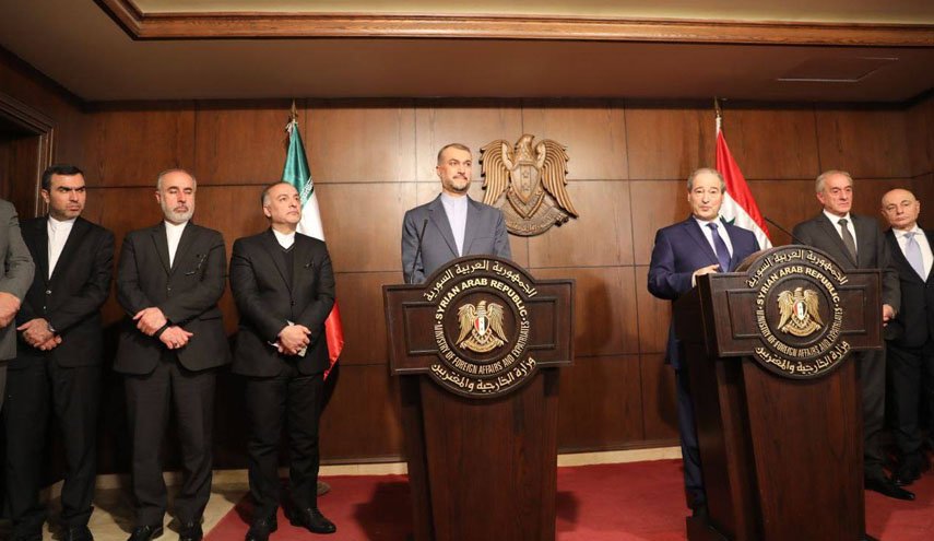 وزير الخارجية الايراني: العلاقات الايرانية السورية تمرّ بافضل أحوالها