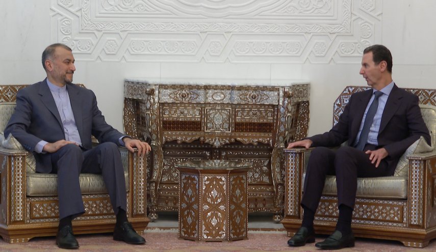 الأسد خلال لقائه عبد اللهيان: دمشق حريصة على التواصل وتنسيق المواقف مع إيران