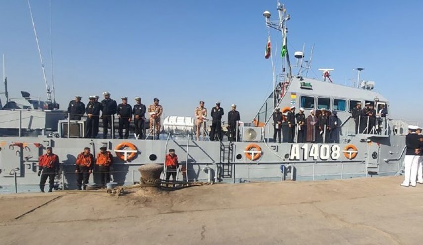 سفن حربية ايرانية ترسو في ميناء كراتشي
