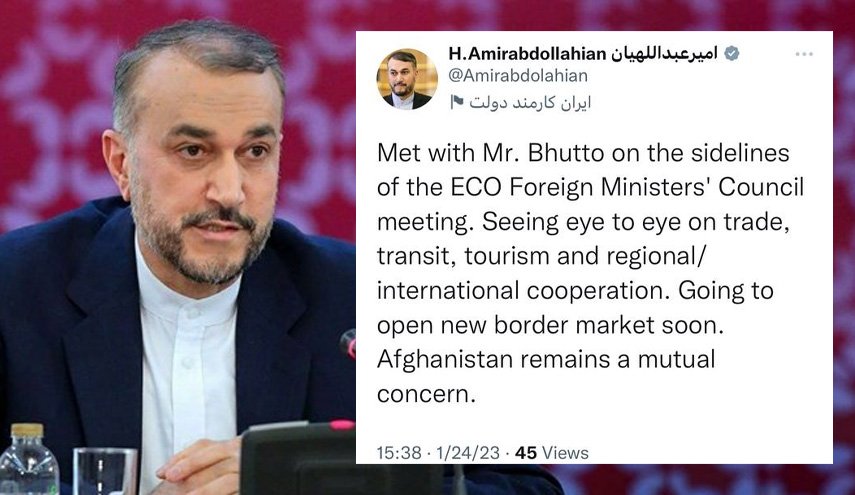امیرعبداللهیان: افغانستان همچنان نگرانی مشترک ایران و پاکستان است