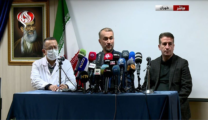 مؤتمر صحفي لوزير الخارجية حول الهجوم على سفارة اذربيجان بطهران