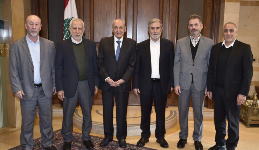 بري يلتقي الأمين العام لحركة الجهاد الإسلامي في فلسطين