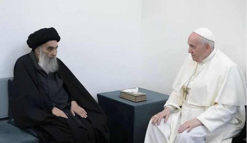 بابا الفاتيكان يبعث رسالة جديدة للسيد السيستاني