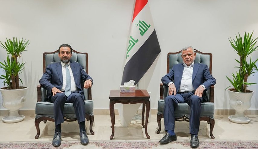 العامري والحلبوسي يناقشان قانوني الموازنة والانتخابات