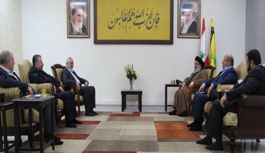 السيد نصر الله يستقبل وفدا قياديا لـ'حماس' برئاسة هنية