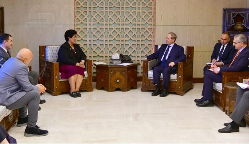 المقداد يلتقي مساعدة الأمين العام للأمم المتحدة لشؤون السلامة والأمن 