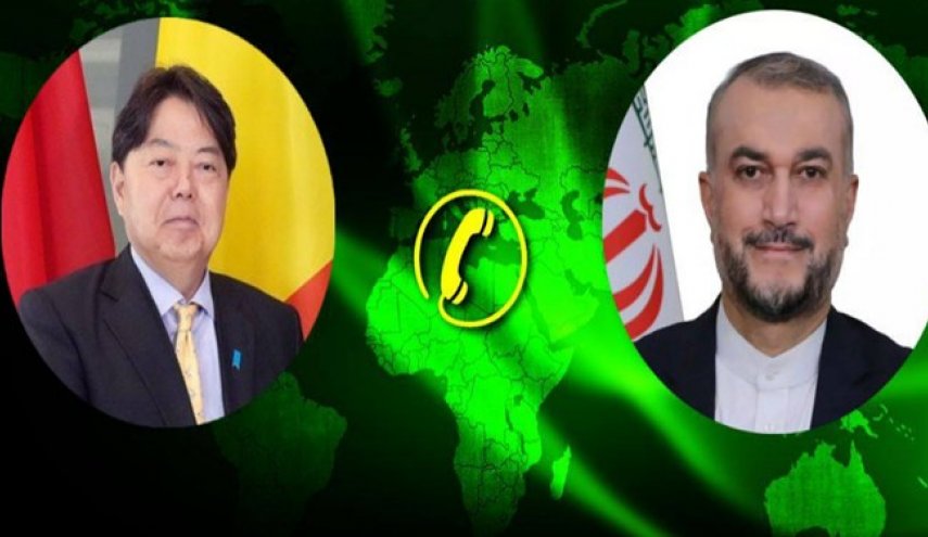عبداللهيان يجري مباحثات هاتفية مع نظيره الياباني