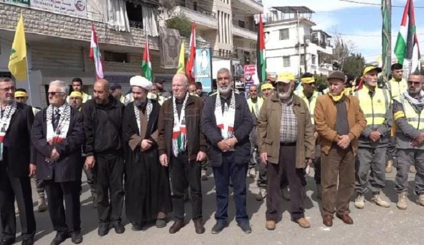 حزب الله ينظم وقفة تضامنية نصرة للشعب الفلسطيني 
