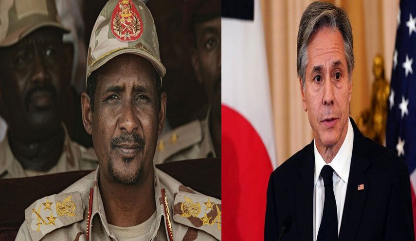 حميدتي يؤكد لبلينكن التزامه بتحقيق الديمقراطية للشعب السوداني
