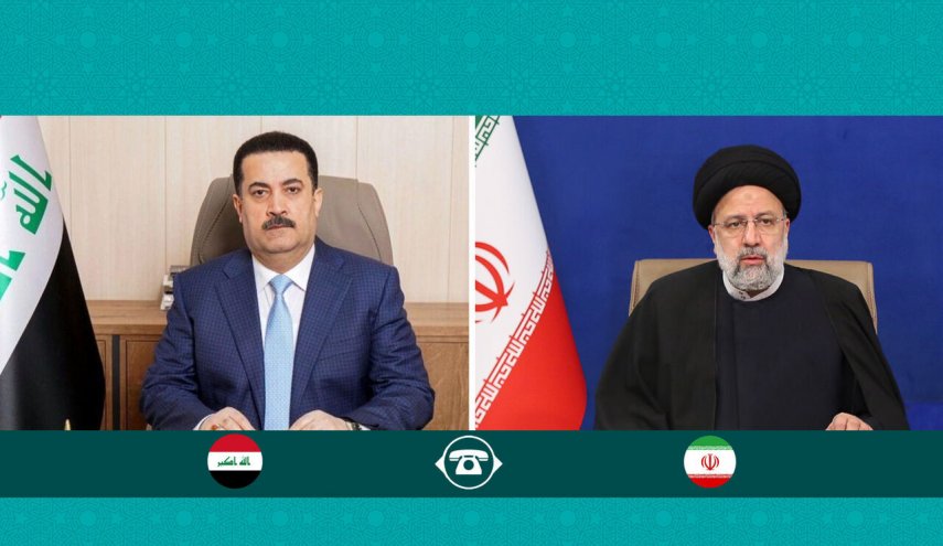 رئيسي يتلقى التهنئة من رئيس الوزراء العراقي لمناسبة عيد الفطر