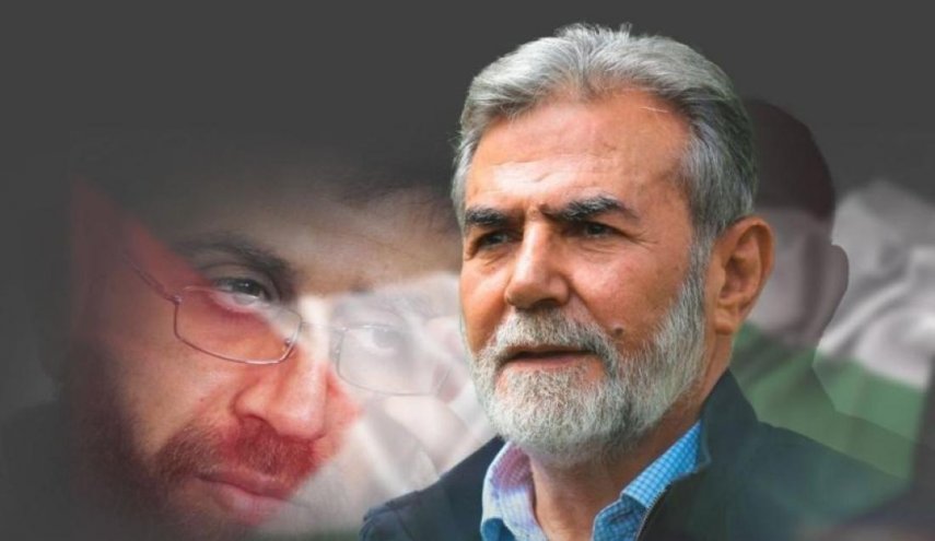 قائد حركة الجهاد زياد النخالة يجري اتصالا هاتفيا بزوجة الشهيد خضر عدنان