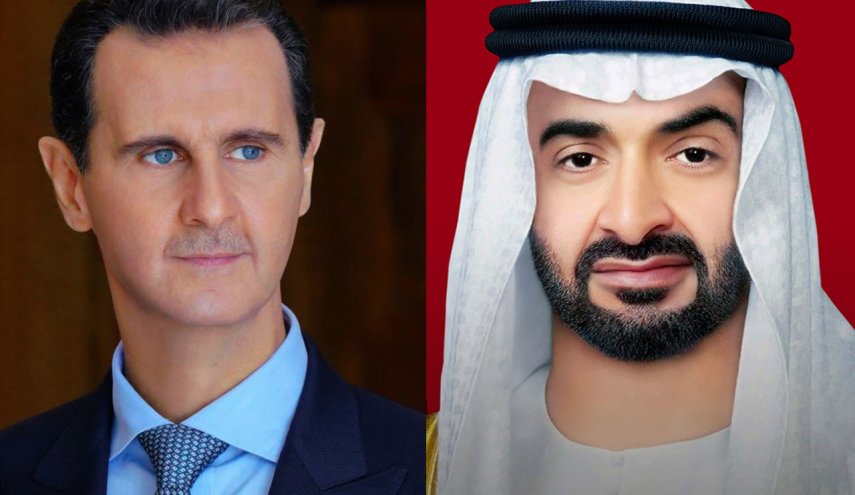 بعد عودة بلاده الى الجامعة العربية...الأسد يهاتف بن زايد