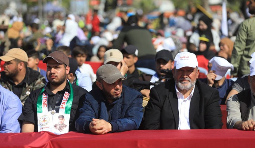 جماهير حاشدة تشارك في مهرجان 'ثأر الأحرار' بغزة