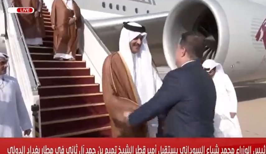 امير قطر يصل بغداد في زيارة رسمية