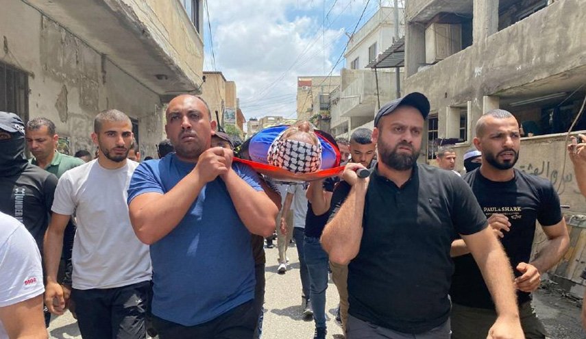 مراسم تشييع جثماني الشهيدين الجعص والزعول في جنين و بيت لحم