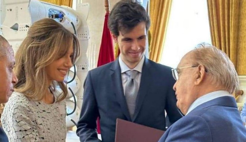 السيدة أسماء الأسد تحضر حفل تخرج نجلها حافظ بشار الأسد في موسكو

