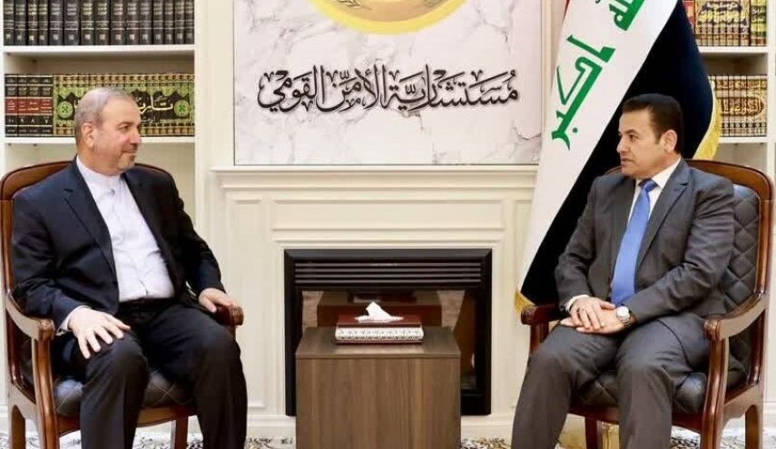 السفير الايراني ببغداد يلتقي مستشار الامن القومي العراقي