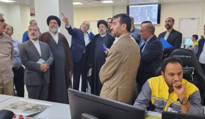 الرئيس رئيسي يفتتح مجمع بتروكيماويات في كجساران