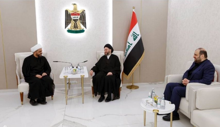 السيد الحكيم والشيخ الخزعلي يجددان دعمهما لحكومة السوداني