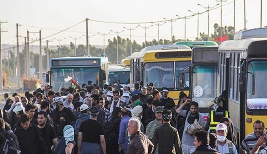 حركة المرور لزوار الاربعين في منفذ مهران الحدودي جارية بسلاسة