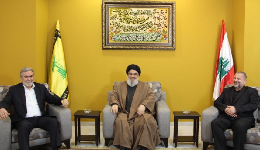 السيد نصرالله يستقبل النخالة والعاروري..وهذا ما تمت مناقشته في اللقاء 