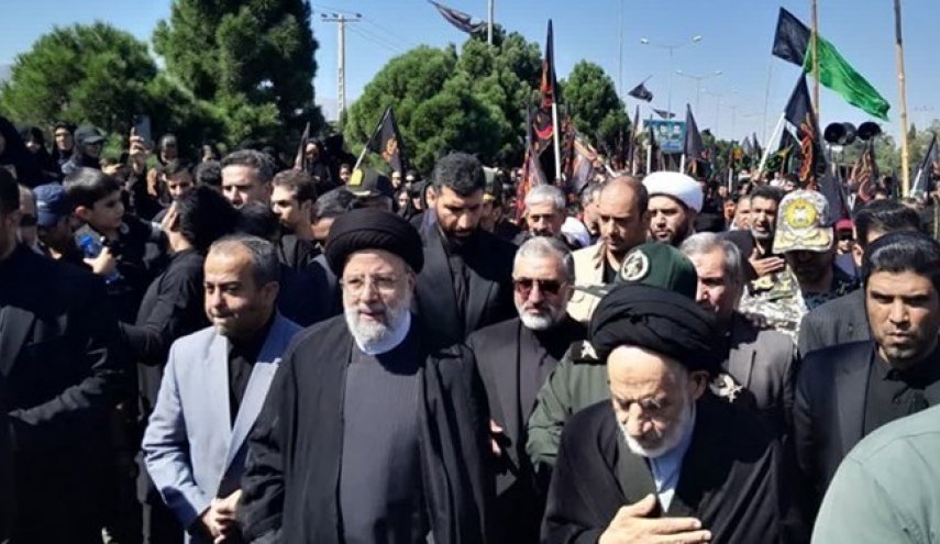 رئيس الجمهورية يشارك في مسيرة الاربعين في مدينة بيرجند