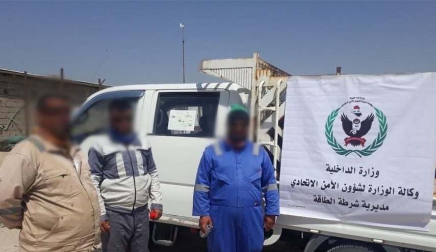 البصرة تطيح بثلاثة اشخاص كانوا يرومون التجاوز على ابار نفطية