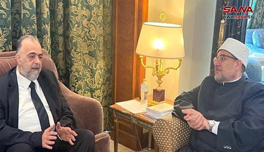 وزير أوقاف سوريا يبحث مع نظيره المصري مخاطر التطرف الديني