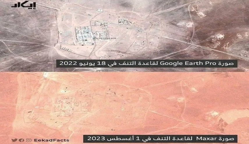 وصول تعزيزات وتحصينات جديدة الى قاعدة الاحتلال الأميركي في التنف