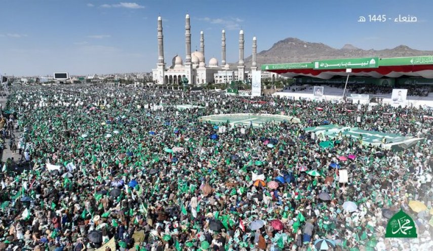 تصاویری از حضور میلیون‌ها یمنی در میلاد پیامبر 