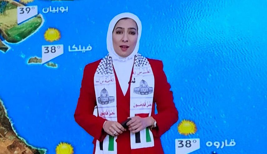 همبستگی گوینده زن کویتی با مقاومت فلسطینیان 