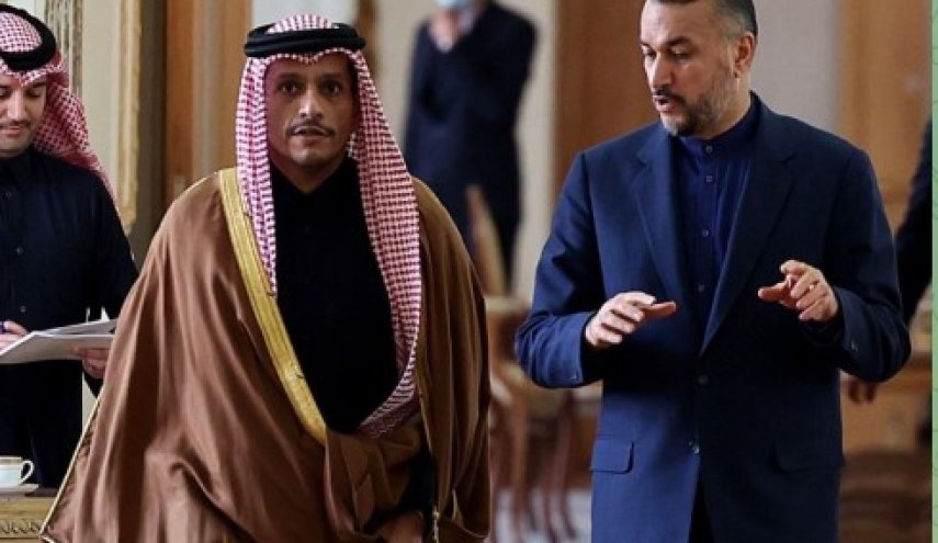 عبد اللهيان يجري مباحثات مع نظيره القطري حول الوضع في فلسطين