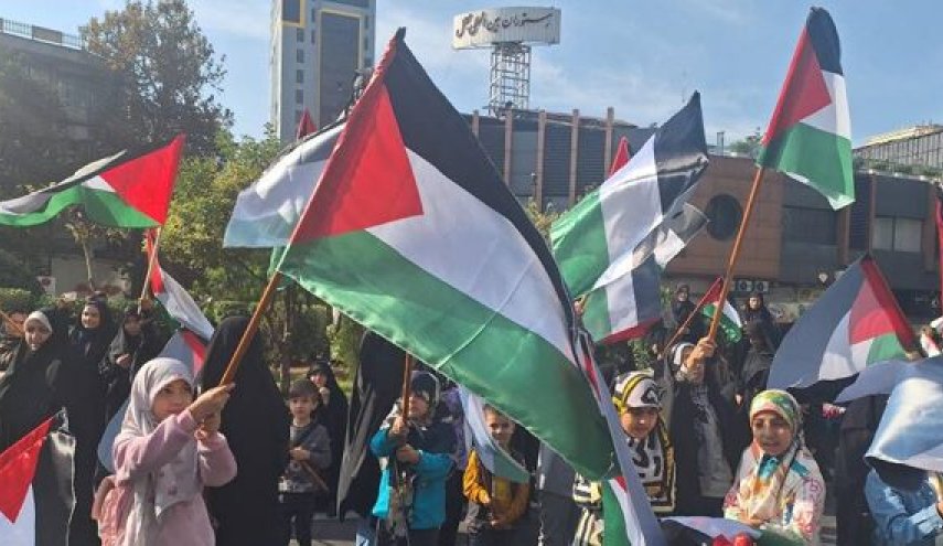 طهران.. مسيرات لامهات واطفال, دعما لاطفال فلسطين 