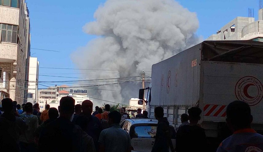 الاحتلال يقصف محيط مستشفى القدس في غزة