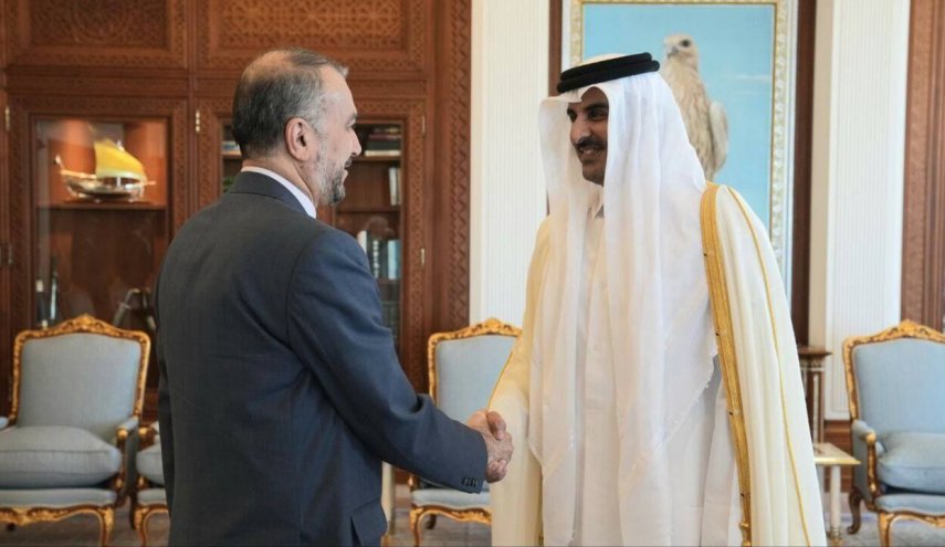 أمیر عبداللهیان یلتقي أمير قطر بالدوحة