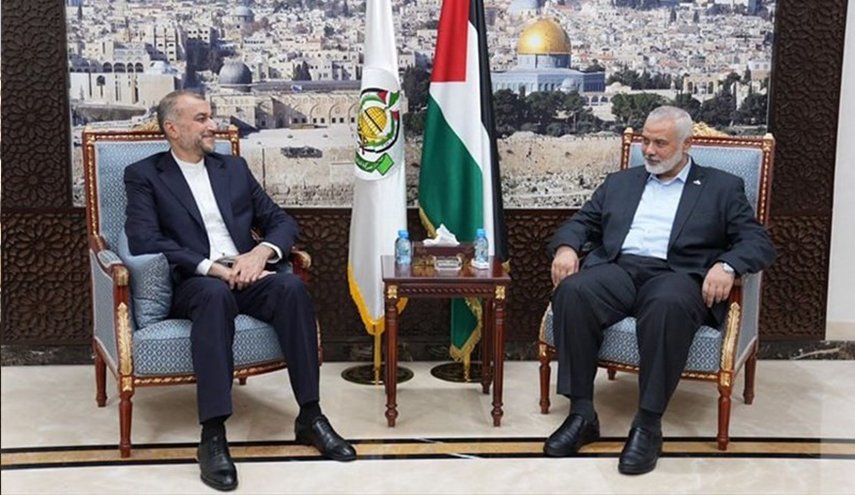 أميرعبداللهيان يلتقي هنية في الدوحة